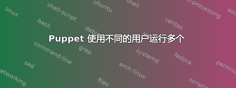 Puppet 使用不同的用户运行多个