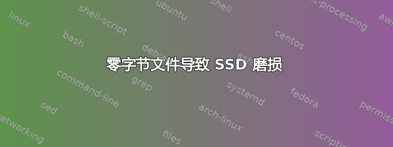 零字节文件导致 SSD 磨损