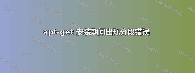 apt-get 安装期间出现分段错误