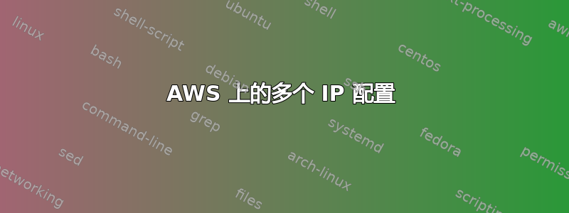 AWS 上的多个 IP 配置