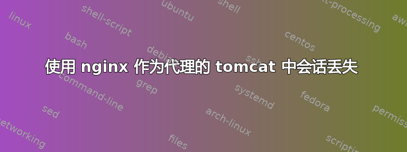 使用 nginx 作为代理的 tomcat 中会话丢失