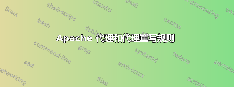 Apache 代理和代理重写规则