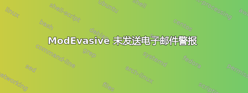 ModEvasive 未发送电子邮件警报