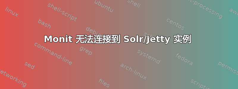 Monit 无法连接到 Solr/Jetty 实例