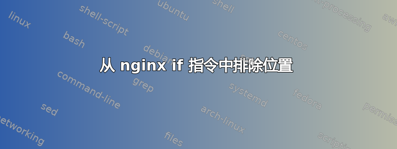 从 nginx if 指令中排除位置