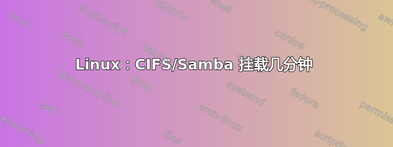 Linux：CIFS/Samba 挂载几分钟