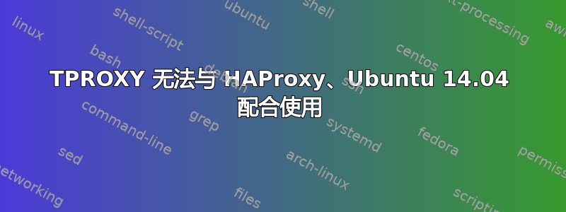 TPROXY 无法与 HAProxy、Ubuntu 14.04 配合使用