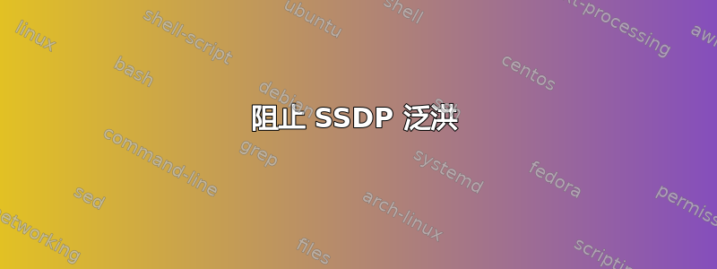 阻止 SSDP 泛洪