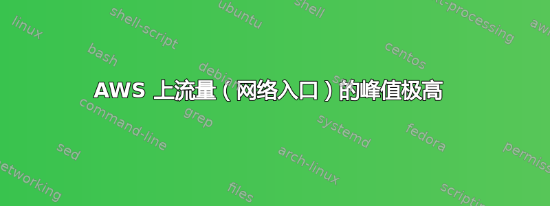 AWS 上流量（网络入口）的峰值极高 