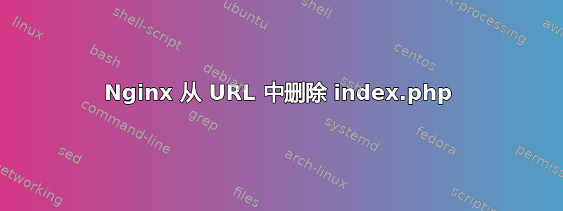 Nginx 从 URL 中删除 index.php