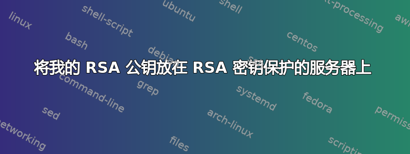 将我的 RSA 公钥放在 RSA 密钥保护的服务器上