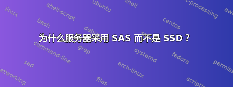 为什么服务器采用 SAS 而不是 SSD？