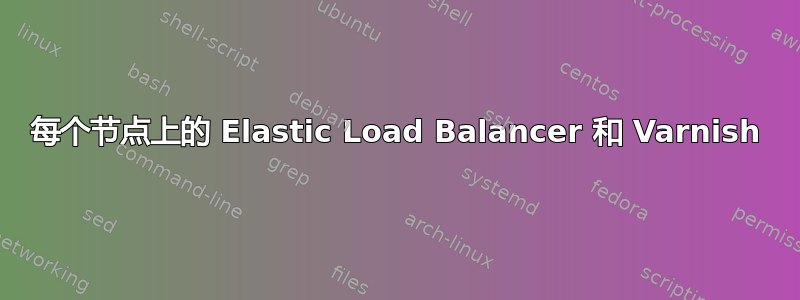 每个节点上的 Elastic Load Balancer 和 Varnish