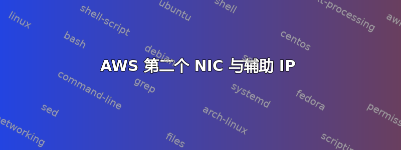 AWS 第二个 NIC 与辅助 IP