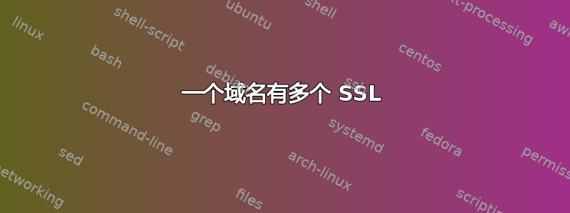 一个域名有多个 SSL