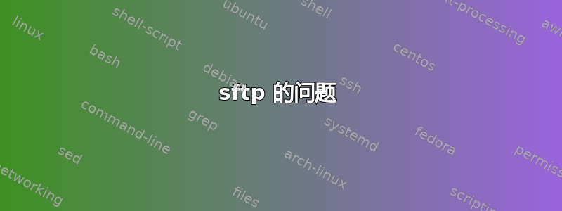 sftp 的问题