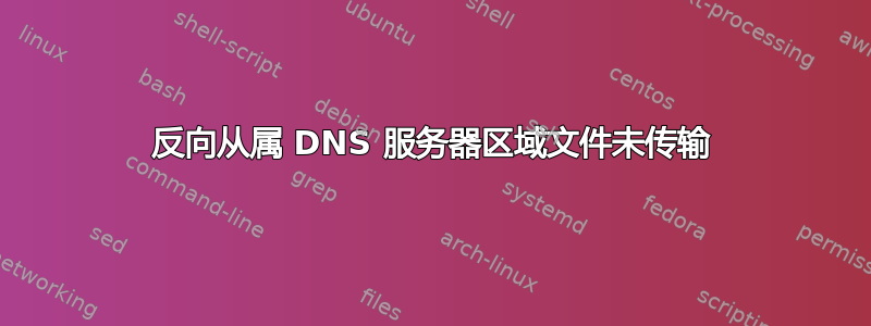 反向从属 DNS 服务器区域文件未传输