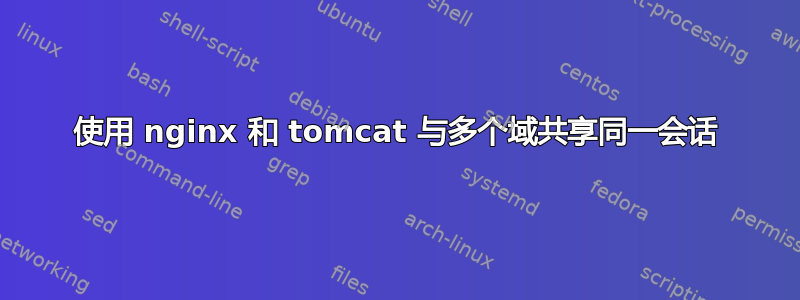 使用 nginx 和 tomcat 与多个域共享同一会话