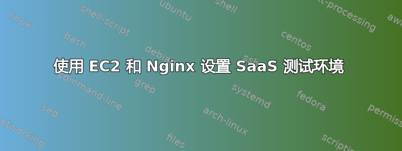 使用 EC2 和 Nginx 设置 SaaS 测试环境