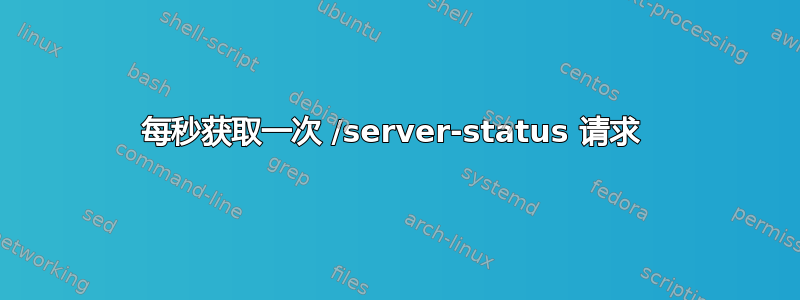 每秒获取一次 /server-status 请求 