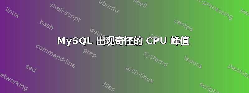 MySQL 出现奇怪的 CPU 峰值