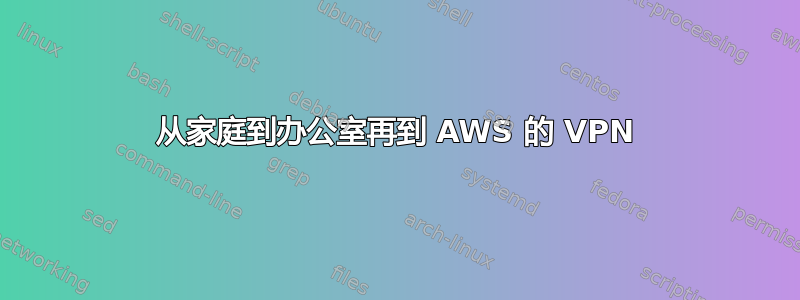 从家庭到办公室再到 AWS 的 VPN