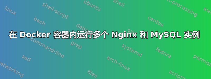 在 Docker 容器内运行多个 Nginx 和 MySQL 实例