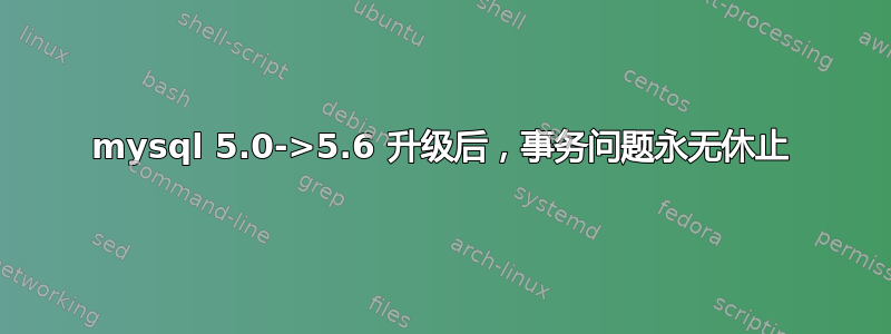 mysql 5.0->5.6 升级后，事务问题永无休止