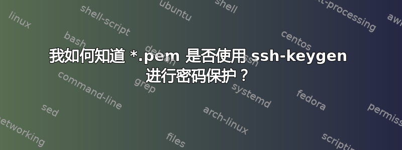 我如何知道 *.pem 是否使用 ssh-keygen 进行密码保护？