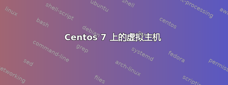 Centos 7 上的虚拟主机