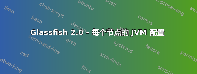 Glassfish 2.0 - 每个节点的 JVM 配置