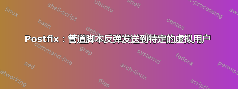 Postfix：管道脚本反弹发送到特定的虚拟用户