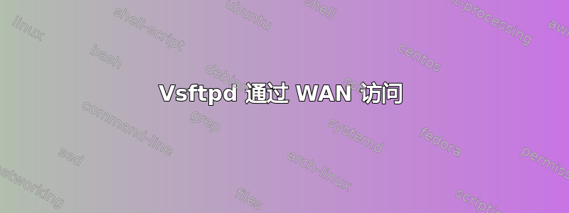 Vsftpd 通过 WAN 访问