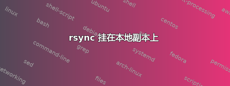 rsync 挂在本地副本上