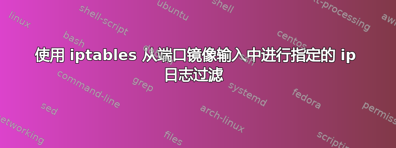 使用 iptables 从端口镜像输入中进行指定的 ip 日志过滤 