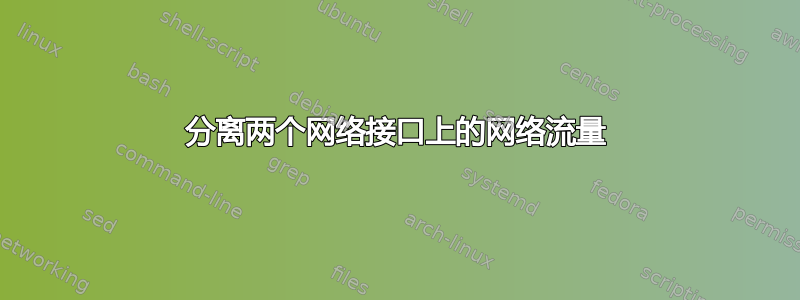 分离两个网络接口上的网络流量