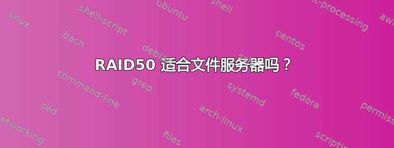 RAID50 适合文件服务器吗？