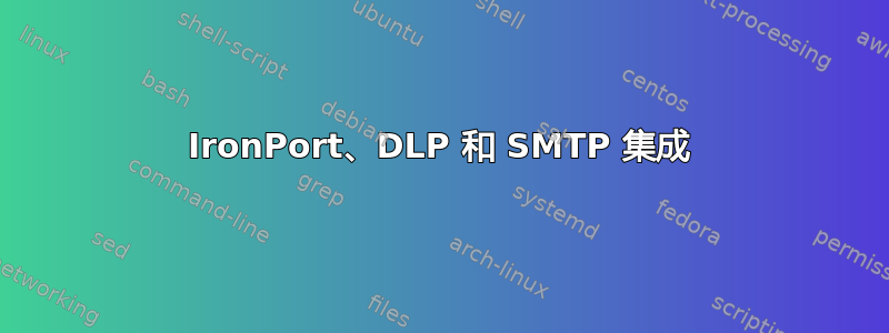 IronPort、DLP 和 SMTP 集成