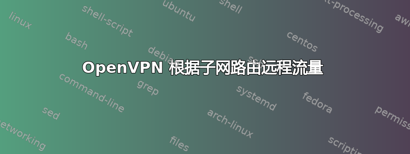 OpenVPN 根据子网路由远程流量