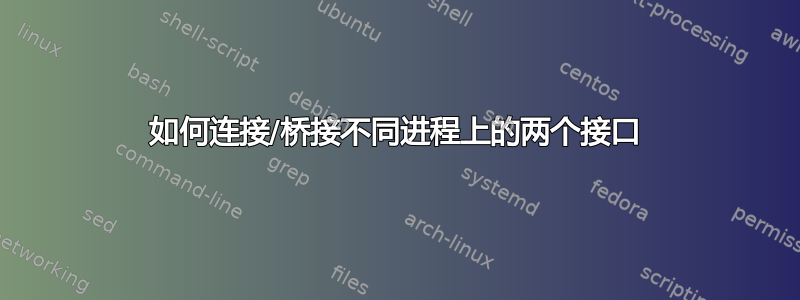 如何连接/桥接不同进程上的两个接口