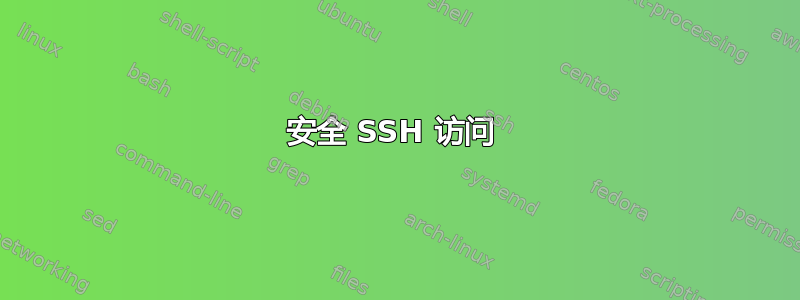 安全 SSH 访问 