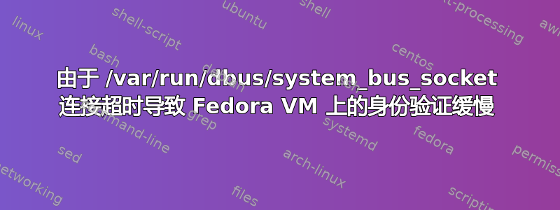 由于 /var/run/dbus/system_bus_socket 连接超时导致 Fedora VM 上的身份验证缓慢