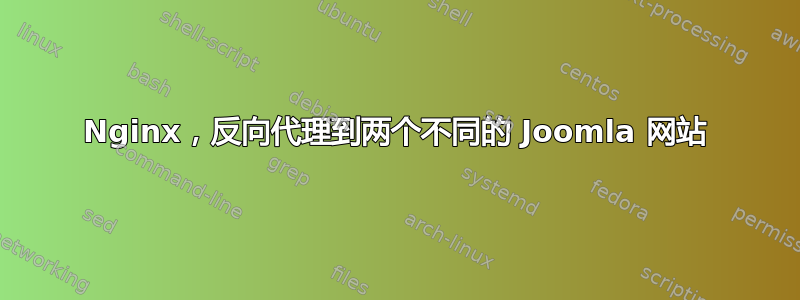 Nginx，反向代理到两个不同的 Joomla 网站