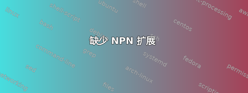 缺少 NPN 扩展