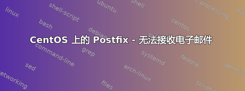 CentOS 上的 Postfix - 无法接收电子邮件