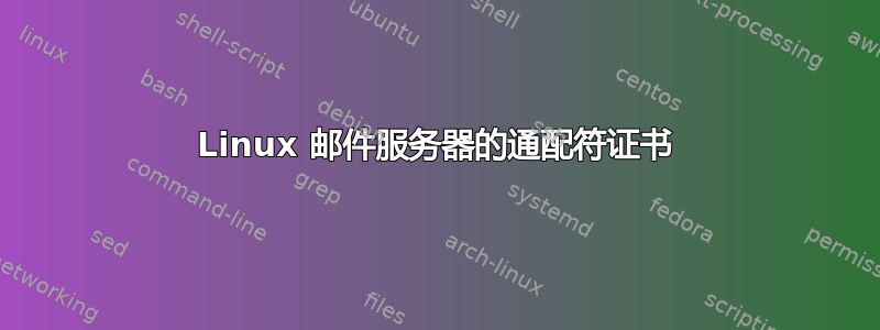 Linux 邮件服务器的通配符证书