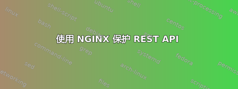 使用 NGINX 保护 REST API