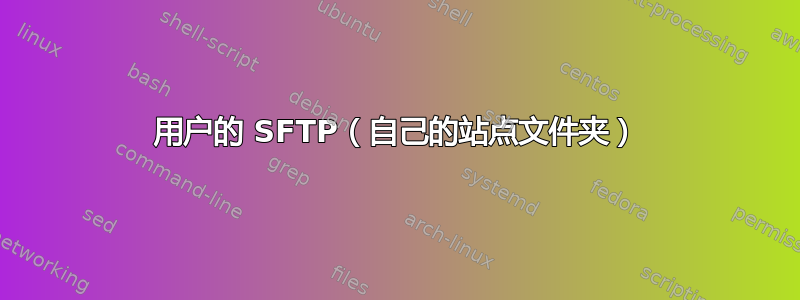 用户的 SFTP（自己的站点文件夹）