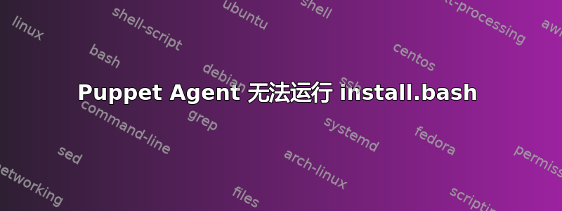 Puppet Agent 无法运行 install.bash