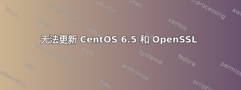 无法更新 CentOS 6.5 和 OpenSSL